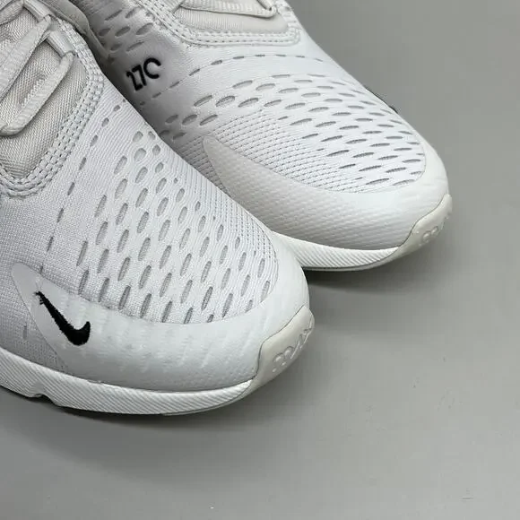 NIKE W Air Max 270 Foam Insole Mesh Sneakers Women's Sz 7 White Gold DZ77736 001 - Picture 2 of 12